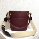 Copy Chloe Roy Mini Smooth Leather Bucket Bag S126 Plum purple HV01806Zn71