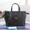 Copy Prada Nylon cloth casual bag 1BG061 black HV10886Zn71