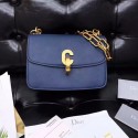 DIOR 21ST FLAP BAG IN BLUE LAMBSKIN HV09587pk20