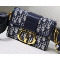 Dior 30 MONTAIGNE JACQUARD CANVAS BOX BAG M928 blue HV00885DS71