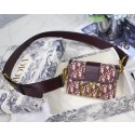 Dior 30 MONTAIGNE JACQUARD CANVAS BOX BAG M928 burgundy HV01557pk20