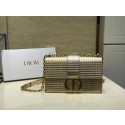 Dior 30 MONTAIGNE SMOOTH CALFSKIN FLAP BAG C9230 gold HV11411nE34