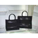 DIOR BOOK TOTE Black Mesh Embroidery M1286Z HV01202Rk60