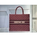 DIOR BOOK TOTE Burgundy Dior Oblique Embroidered Velvet M1286Z HV04096jf20