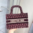 DIOR BOOK TOTE Burgundy Dior Oblique Embroidered Velvet M1286Z HV04318Zf62