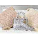 DIOR MEDIUM LADY D-LITE BAG Gray Toile de Jouy Reverse Embroidery M0565OR HV03469KX86