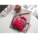 Dior MINI LADY DIOR CALFSKIN BAG M0505O cherry red HV11440nV16