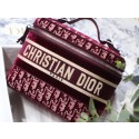 DIOR Oblique Jacquard cosmetic bag S5488 Burgundy HV01674ki86