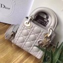 Dior Original Sheepskin Leather tote Bag M673 light grey HV07580Va47