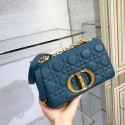 Dior SMALL DIOR CARO BAG Soft Cannage Calfskin M9241 Blue HV04190mm78