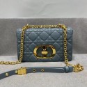 Dior SMALL DIOR CARO BAG Soft Cannage Calfskin M9241 grey HV01044vK93