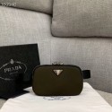 Fake 1:1 Prada Re-Edition nylon Pocket 82033 dark brown HV11042YK70