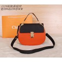 Fake 2015 Chloe new models original litchi grain 1123 black&orange HV02699tu77