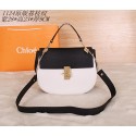 Fake 2015 Chloe new models original litchi grain 1123 black&white HV01843Hj78