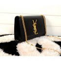 Fake 2015 Yves Saint Laurent new model fashion shoulder bags caviar 6781 black HV00586qZ31