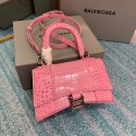 Fake Balenciaga Hourglass XS Top Handle Bag 28331S LIGHT ROSE HV02546xE84