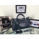 Fake Balenciaga The City Handbag Calf leather 084332 blue HV09634tu77