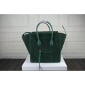 Fake Best 2015 Celine collection nubuck 3341-1 dark green HV01101Nk59