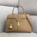 Fake CELINE MEDIUM 16 BAG IN SATINATED CALFSKIN 187373 Khaki HV01080QF99