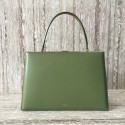 Fake CELINE MEDIUM CLASP HANDBAG IN BOX CALFSKIN WITH PATINA 180923 green HV10392xR88