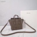 Fake CELINE NANO LUGGAGE BAG IN LAMINATED LAMBSKIN 189244-6 HV02860QF99