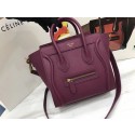 Fake Celine NANO MINI Tote Bag Original Leather A3560 Burgundy HV11608Lh27