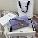 Fake Celine TRIOMPHE SHOULDER BAG IN NATURAL CALFSKIN 194143 purple HV00944Iw51