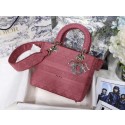 Fake DIOR MEDIUM LADY D-LITE BAG Mallow Rose Cannage Embroidery M0565OREY HV03089Iw51