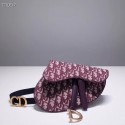 Fake DIOR OBLIQUE SADDLE BELT BAG S5632CTZQ burgundy HV02362xR88