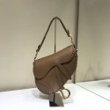 Fake Dior SADDLE SOFT CALFSKIN BAG C2478 brown HV06910RY48