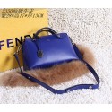 Fake Fendi tote bags calfskin leather 2350 royal blue HV01068Lh27