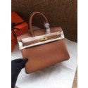 Fake Hermes Birkin Tote Bag Original Togo Leather BK35 Camel HV01674Iw51