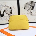 Fake Hermes Cosmetic Bag H3699 Lemon Yellow HV09963Sq37