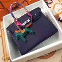 Fake Hermes original Epsom leather birkin bag H035 purple HV01070RY48