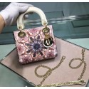 Fake MINI LADY DIOR EMBROIDERED BAG M0598CRMH-4 HV02690EQ38