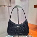 Fake Prada Nylon and Saffiano leather mini bag 1NE204 black HV08210pE71