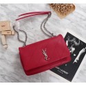 Fake SAINT LAURENT Jamie monogram leather shoulder bag A2833 red HV05948Sq37