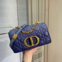 Fake SMALL DIOR CARO BAG Indigo Blue Gradient Cannage Lambskin M9241 HV00593GR32