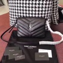 Fake Yves Saint Laurent Monogramme Calf leather Shoulder Bag 2829 black HV09999tu77