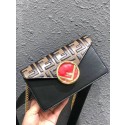 FENDI Kan I Leather Pocket Bag 13163 black HV10997vX95