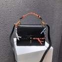 FENDI Kan I Leather Shoulder Bag 13136 black HV07900EW67