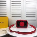 Fendi MINI CAMERA CASE Multicolor canvas bag 8BF097 red HV00990DO87