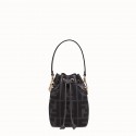 FENDI MON TRESOR Mini bag in black canvas 8BS010 HV10895TP23