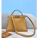 Fendi PEEKABOO ISEEU MEDIUM leather bag 70193 apricot HV00074dV68