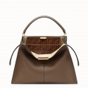 Fendi PEEKABOO X-LITE Brown leather bag 8BN304A HV10454nB26