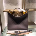 Fendi PEEKABOO X-LITE Brown leather bag 8BN304B HV01446Ym74