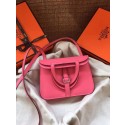 First-class Quality Hermes Original Halzan mini bag H069523 rose azalee HV09842Sf41