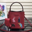 First-class Quality Prada Panier small Saffiano Bag 1BA217 Red HV01763xO55