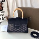 Goyard Calfskin Leather Mini Tote Bag 9955 dark blue HV00605zd34