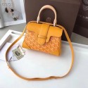 Goyard Calfskin Leather Mini Tote Bag 9955 yellow HV10706wv88